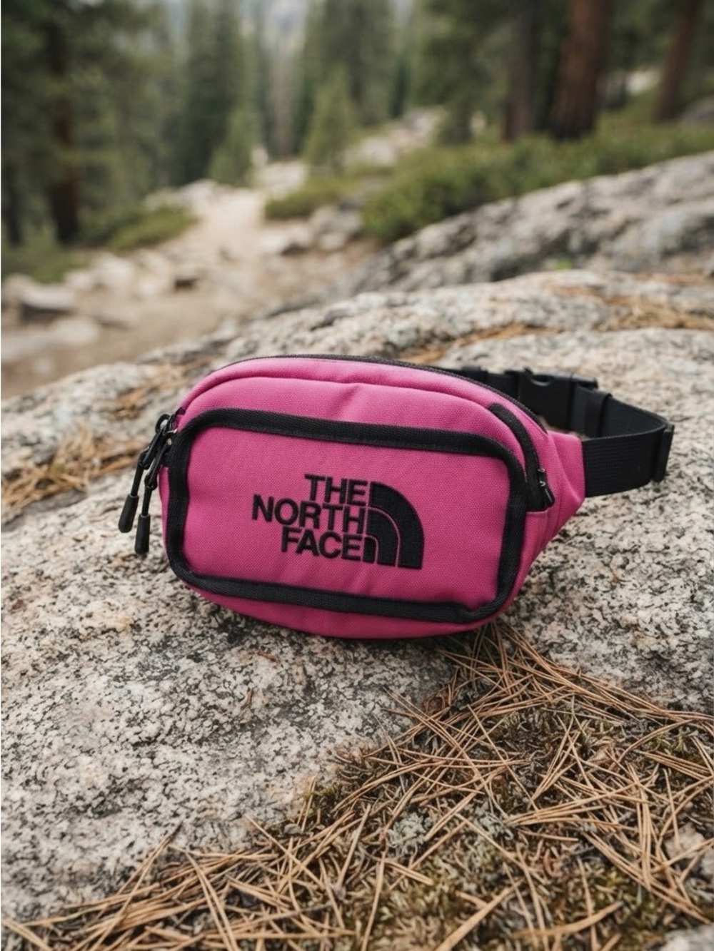 The North Face Explore Hip Pack in Mt. Pink/TNF Black NWT